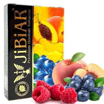 Тютюн Jibiar Raspberry Peach Blueberry 50 гр